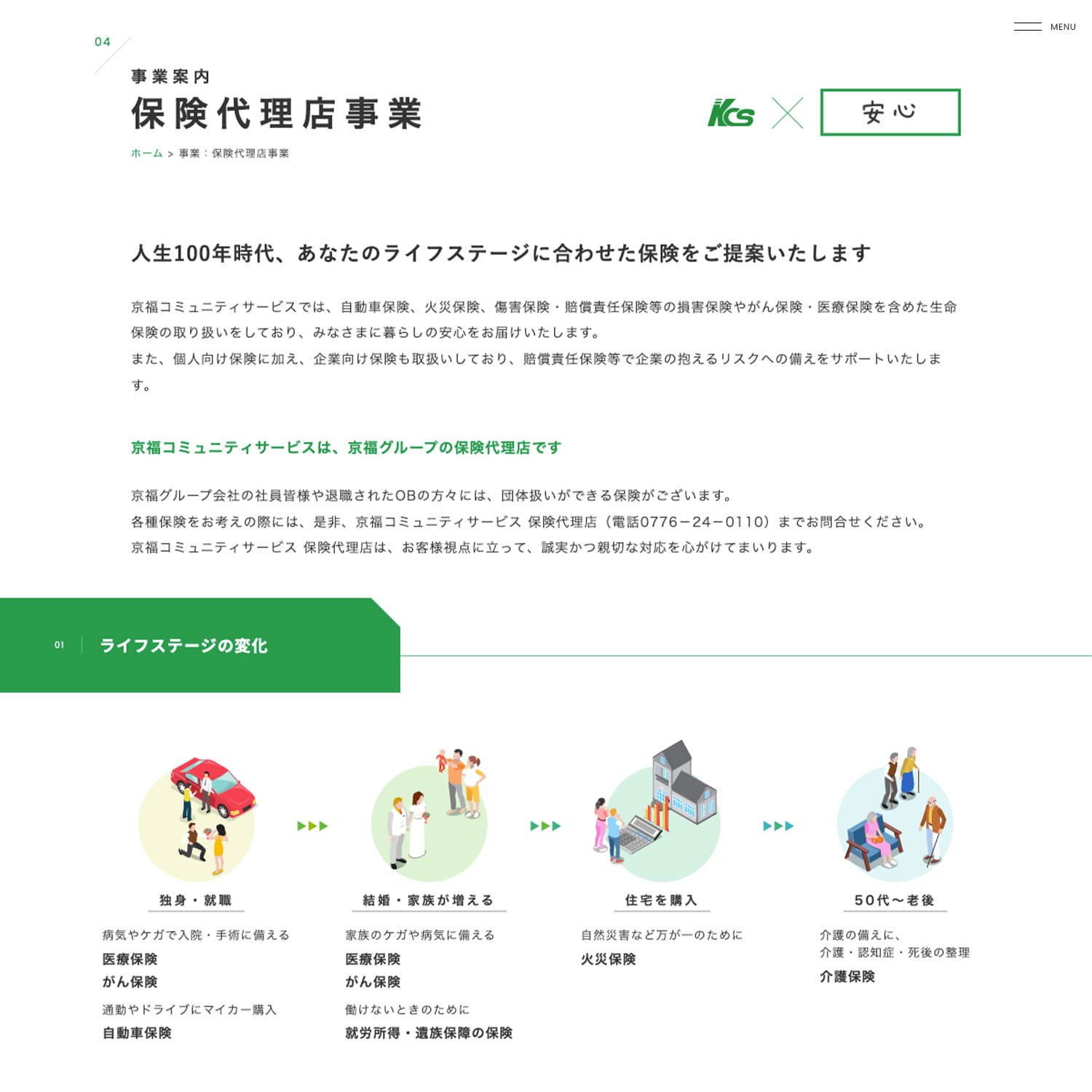 株式会社京福コミュニティサービス Webサイト制作