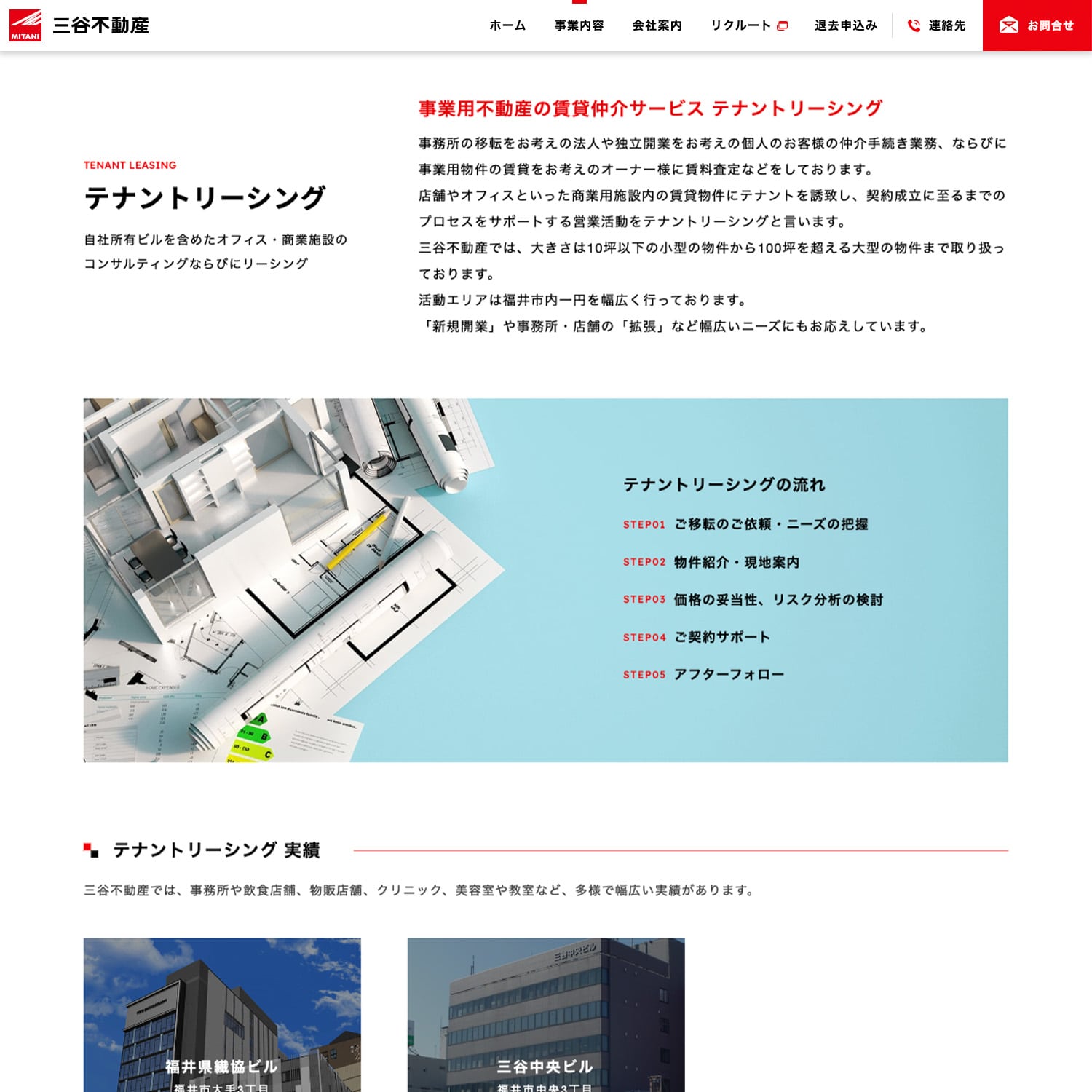 三谷不動産株式会社 Webサイト制作